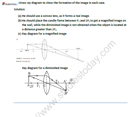 CBSE Class 10 Physics Reflection and Refraction of Light Worksheet Set